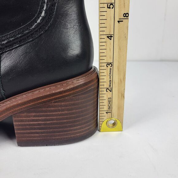 Vince Camuto Vuliann all Boots Knee high Black Leather 8M - Picture 8 of 14